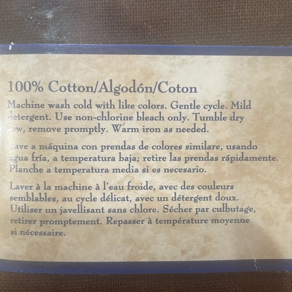 Vintage | Kemp & Beatley | Set of 4 Chocolate Oversized Cotton Napkins - Picture 4 of 4